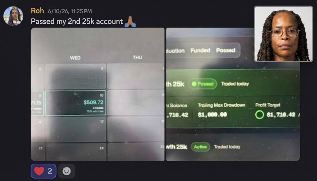 Passed my second 25k account in 2 weeks.